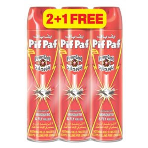 Pif Paf Fly and Mosquito Killer 400ml 2+1 Free