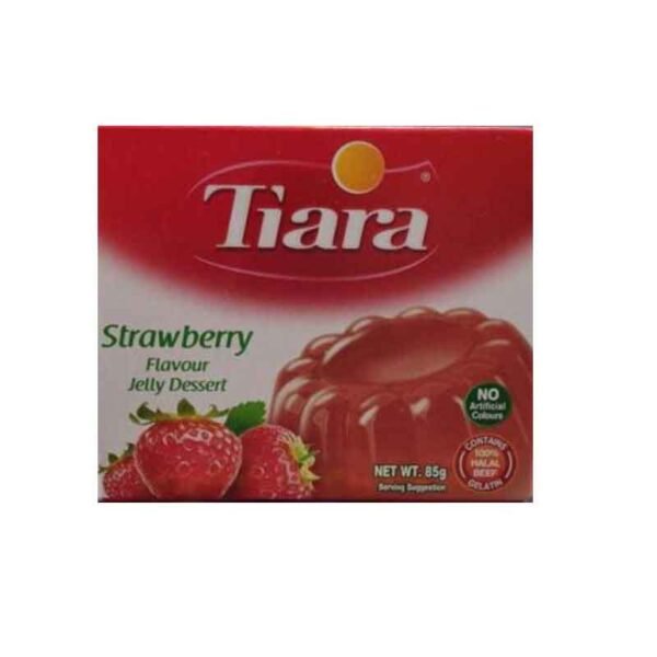 Tiara Strawberry Flavour Beef Gelatin Jelly Dessert 85g