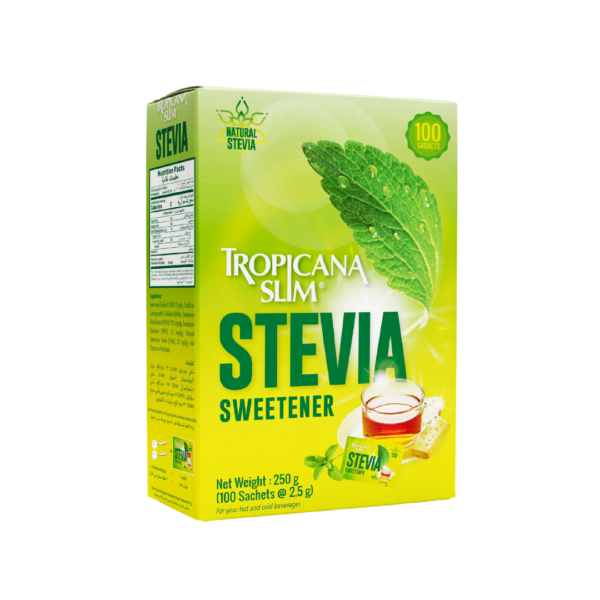 Tropicana Slim Stevia Sweetener 2.5g 100 Sachets