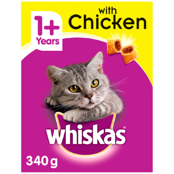 Whiskas Cat Food with Chicken 340g