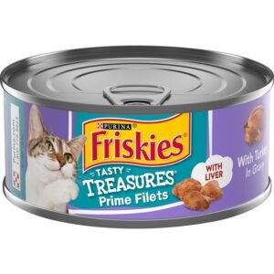 Friskies Tasty Treasures Wet Cat Food Turkey and Cheese in Gravy 156g