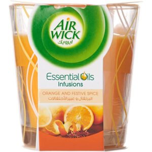 Air Wick Orange and Festive Spice Fragranced Candle 105ml