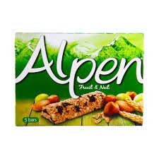 Alpen Fruit and Nut With Milk Chocolate 140g 5 Pieces