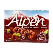 Alpen Fruit and Nut With Milk Chocolate 145g 5 Pieces