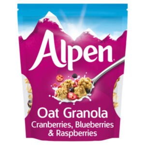 Alpen Oat Granola Blueberries Cranberries and Raspberries 375g