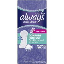 Always Daily Liners Comfort Protect Flexible Comfort Normal 20 Pads