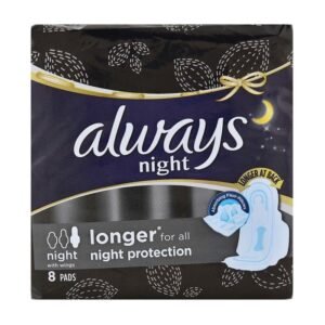 Always Night Longer Sanitary Pads Large 8 Pieces