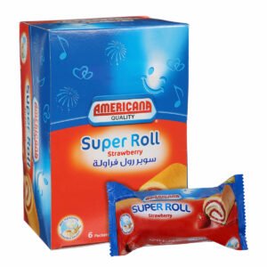 Americana Cake Super Roll Strawberry 6 Pieces