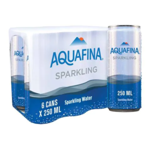 Aquafina Spark Water Can 250ml 6 Pieces