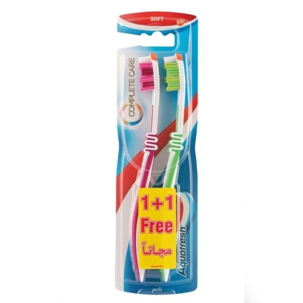 Aquafresh Complete Care Soft Toothbrush 1 + 1 Free