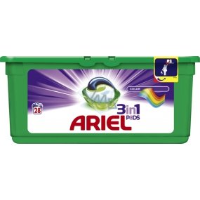 Ariel 3 in 1 Color Gel Capsules For Washing Clothes Protect and Enliven The Colors Of 28 Pieces