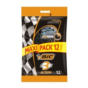 Bic 3 Action Disposable Razors 3 Blades 12 Pieces