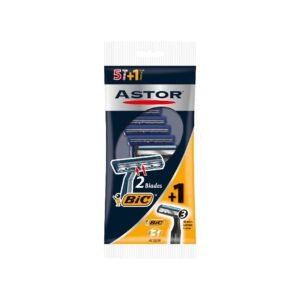 Bic Astor 2 Blades 3 Action 5 Pieces + 1 Free