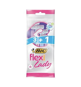 Bic Flexi Lady Razors With 3 Blades 3 + 1 Pieces