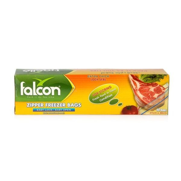 Falcon Zipper Freezer Bags 27X30cm 40 Bags