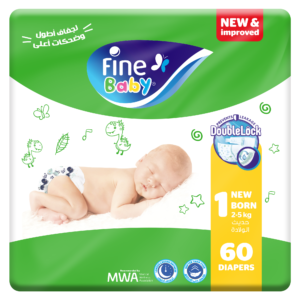 Fine Baby Diapers Size 5 Maxi (11-18Kg) Doublelock Pack Of 36 Diapers