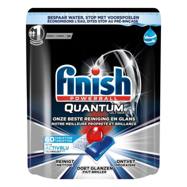 Finish Quantum Ultimate Dishwasher Detergent 60 Tablets