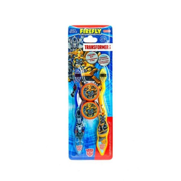 Firefly Transformers Toothbrush With Cap 2 Pack