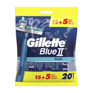 Gillette Blue II Plus Men?s Disposable Razors 20 Pieces