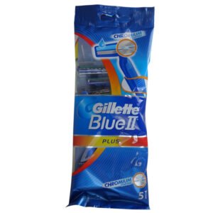 Gillette Blue II Plus Razor 5 Pieces