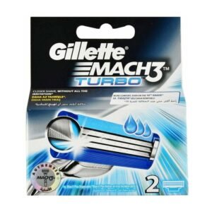 Gillette Mach 3 Turbo Razor Blades Pack Of 2 for Men