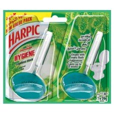 Harpic Toilet Hygiene Cageless Twin Pack Mountain Pine