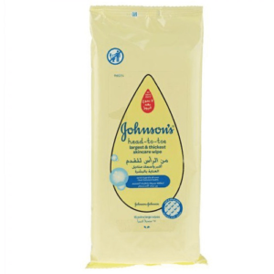 Johnsons Baby Cleansing Wipes Head To Toe Skincare 15 Wipes