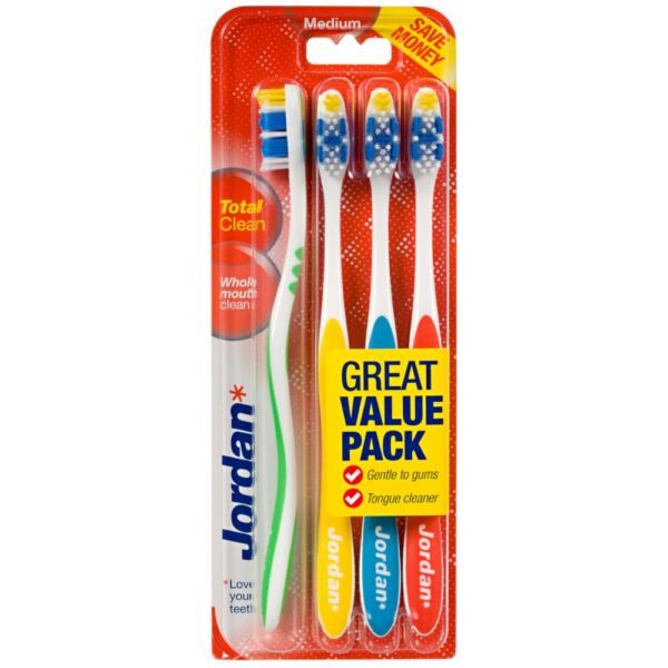 Jordan Toothbrush Totalclean Medium 1X4