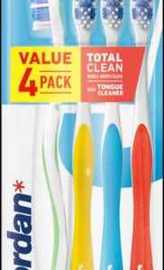 Jordan Total Clean Toothbrush Soft 4 Pieces