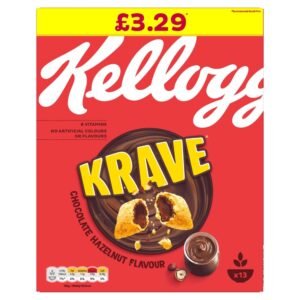 Kellogg’s Krave Chocolate Hazelnut Flavour Cereal 410g