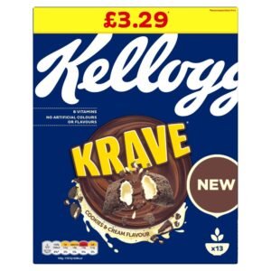 Kellogg’s Krave Cookies and Cream Cereal 410g