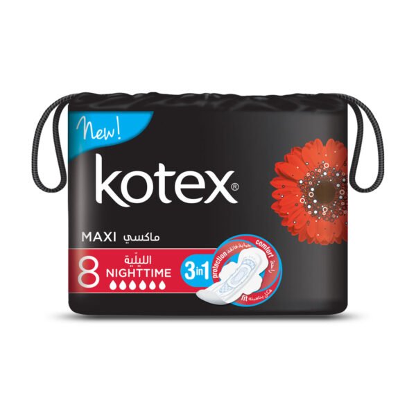 Kotex Maxi Night Time Pads 8 Pads