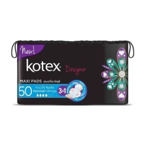 Kotex Maxi Pads Normal With Wings 50 Pads