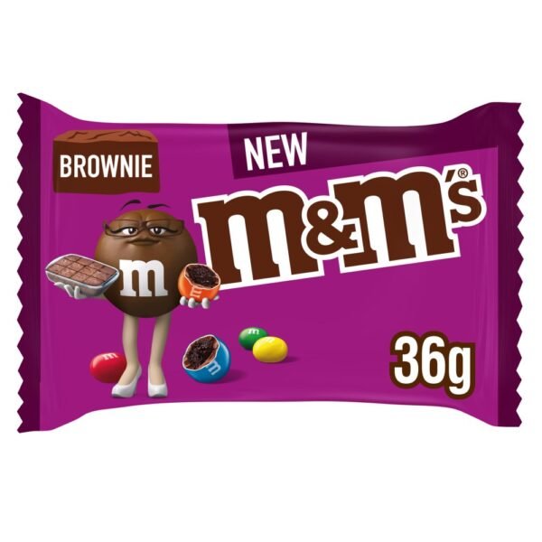 M&M's Brownie Bites and Milk Chocolate Bag 36g 24 Pieces Pack