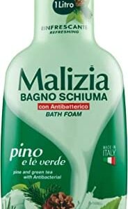 Malizia Bath Foam Withgeen Tea and Pine Scent 1000ml