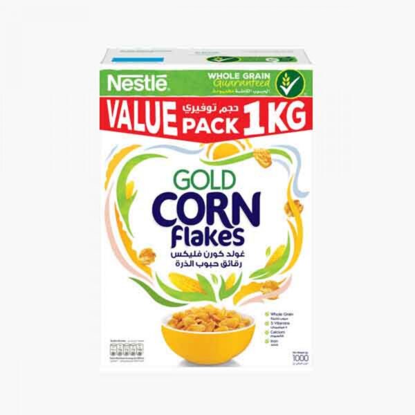 Nestle Gold Corn Flakes Cereal 1Kg