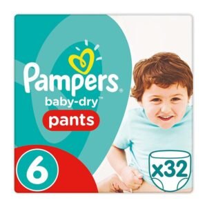 Pampers Baby Dry Pants Size 6 32 Nappies