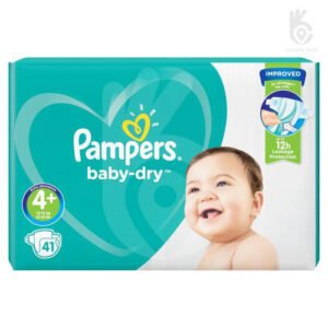 Pampers Baby Dry Size 4+ (10-15Kg) 41 Nappies