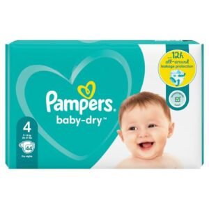 Pampers Baby Dry Size 4 (9-14Kg) 44 Nappies