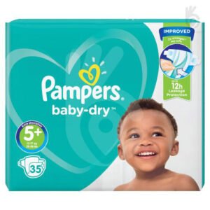 Pampers Baby Dry Size 5+ (12-17Kg) 35 Nappies