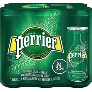 Perrier Sparkling Mineral Water Can 330ml 6 Pieces