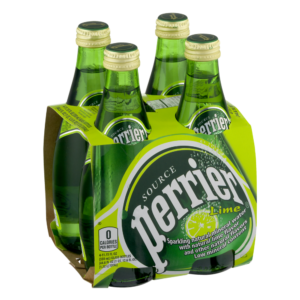 Perrier Sparkling Mineral Water Lime 330ml 4 Pieces