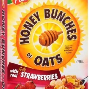 Post Honey Bunches Of Oats With Real Tasty Strawberries Cereal 411g