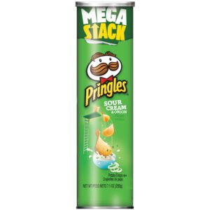 Pringles Potato Crisps Sour Cream and Onion 203g