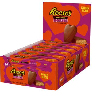 Reeses King Size Peanut Butter Hearts 68g 24 Pieces Pack