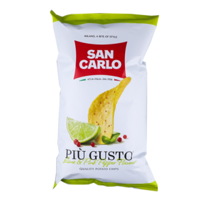 San Carlo Chips Lime Pepper 150g