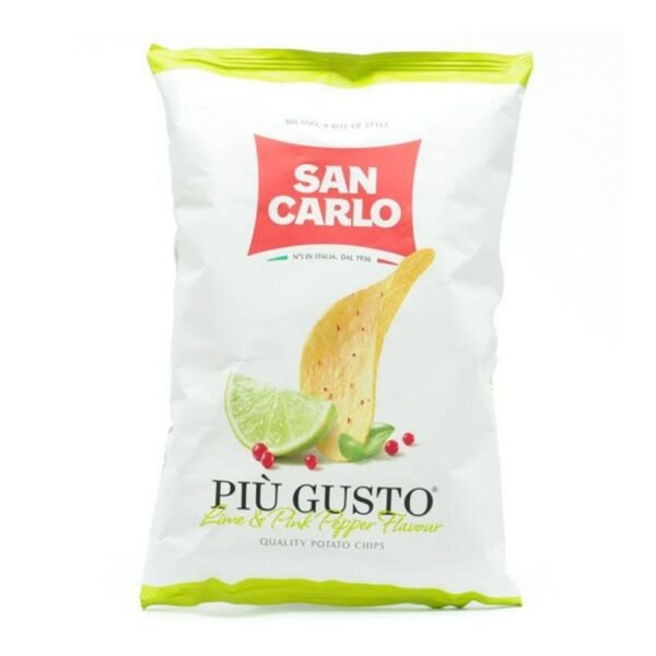 San Carlo Lime and Pink Pepper Potato Chips 50g