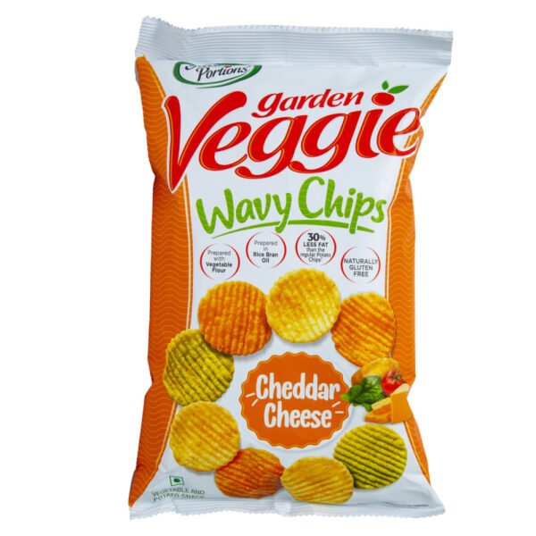 Sensible Portions Veggie Garden Hain Wavy Cheddar Cheese Flavor Chips 120g