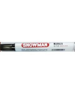 Snowman Black Permanent Marker with Chisel Tip