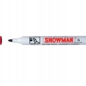 Snowman Red Permanent Marker with Chisel Tip